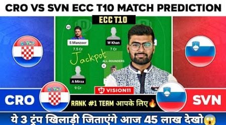 CRO vs SVN Dream11,CRO vs SVN Dream11 Team,CRO vs SVN Dream11 Prediction, ECC T10 Match