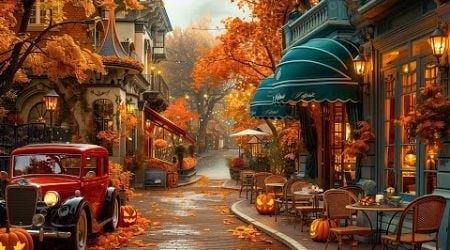 Morning Warm Jazz Music on the Nostalgic Autumn Street - Exquisite Smooth Jazz for Cafe Ambience