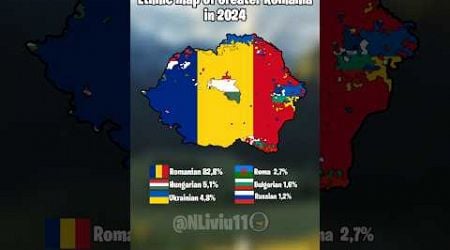 Ethnic map of Greater Romania in 2024 #mapper #romania #ethnic