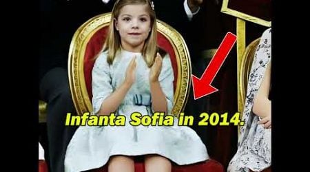 Infanta Sofia in 2014 &amp; 2023 #shorts #viral #spain