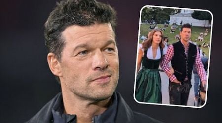 Wiesn 2024 Michael Ballack mit Freundin seines verstorbenen Sohnes auf dem Oktoberfest