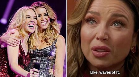 Dannii Minogue breaks down as she shares heartbreak over sister Kylie's cancer battle