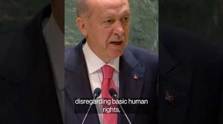 Turkey&#39;s Erdogan Criticizes Israel at UN Speech