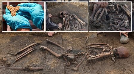 'Unusual' Viking burial ground with dozens of rare near-complete skeletons unearthed alongside mysterious 'grave gifts'