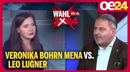 Veronika Bohrn Mena vs. Leo Lugner | Nationalratswahl 2024