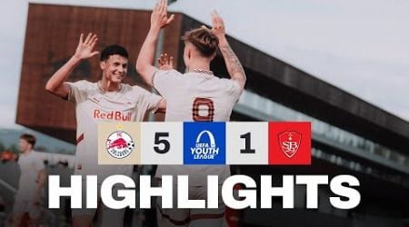 Machtdemonstration in der Youth League: FC Salzburg 5 - 1 Stade Brest | Highlights | 2. UYL-Spieltag