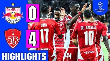 RB Salzburg Vs. Brest 4-0 | EXTENDED HIGHLIGHTS | UEFA Champions League 2024-25