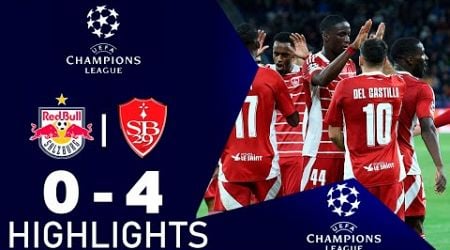 RB Salzburg - Stade Brestois 0-4 Highlights | UEFA Champions League - 2024/2025