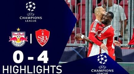 RB Salzburg - Stade Brestois 0-4 Highlights | UEFA Champions League - 2024/2025