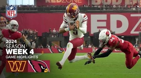 Washington Commanders vs. Arizona Cardinals Game Highlights | NFL 2024 Season Week 4