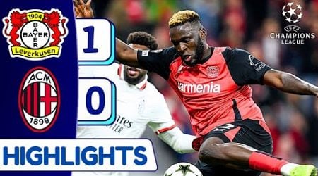 Bayer Leverkusen vs AC Milan (1-0) | Highlights &amp; Goals | Champions League 24/25