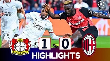 Bayer Leverkusen vs AC Milan (1-0) | Highlights &amp; Goals | Champions League 24/25