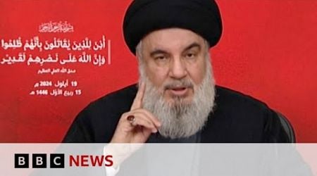 Israeli military says Hezbollah leader Hassan Nasrallah killed in strike | BBC News