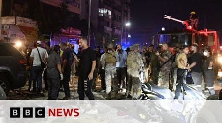 Hamas says leader in Lebanon killed as Israeli air strikes reported across country | BBC News