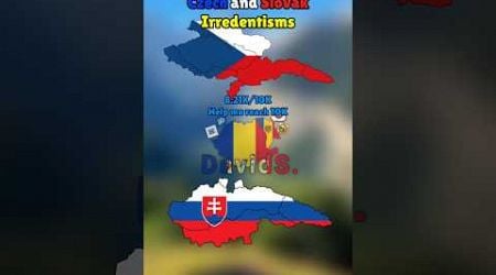 Czech and Slovak Irredentisms #europe #map #geography #mapping #history #mapper #shorts #viralvideo