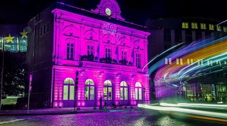 Station Europe lights up for Pink October breast cancer awareness month 