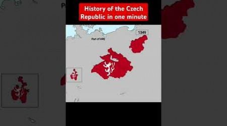 History of the Czech Republic - #shorts #history #czech #oneminute