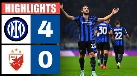 Inter-Stella Rossa Belgrado 4 - 0 | Highlights &amp; Goals Champions League 2024/25