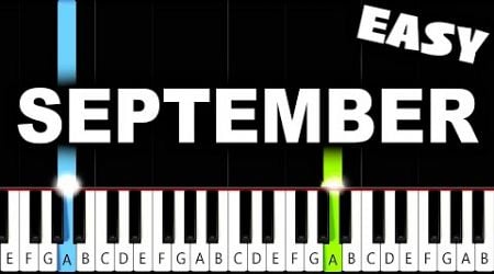 Earth, Wind &amp; Fire - September - EASY Piano Tutorial