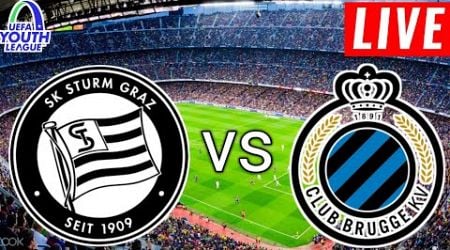 Sturm Graz U19 vs Club Brugge U19 Live Score l Uefa Youth League 2024 l Full Match