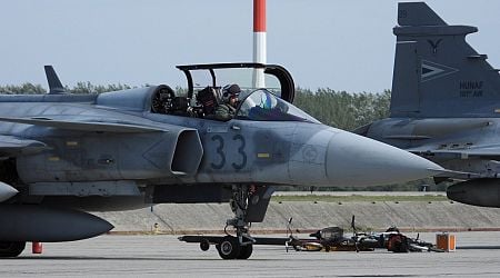 Hungarian Gripen Aircraft on NATO Exercise in Greece