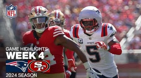 New England Patriots vs. San Francsico 49ers | 2024 Week 4 Game Highlights