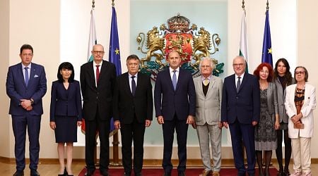 Head of State Radev Awards Historians Georgi Nikolov, Peter Schreiner with Presidential Badge of Honour