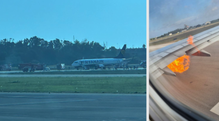  Malta-registered Ryanair aircraft aborts Brindisi take-off after engine bursts into flames 