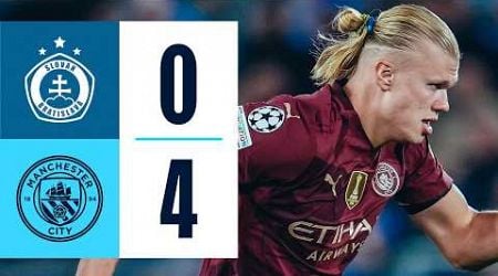 HIGHLIGHTS! Slovan Bratislava 0-4 Man City | Gundogan, Foden, Haaland and McAtee | Champions League