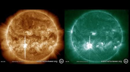 Major X7.1-Class Solar Flare and Earth-Directed CME - G1-G3 Geomagnetic Storm Watches For 4-5 Oct.