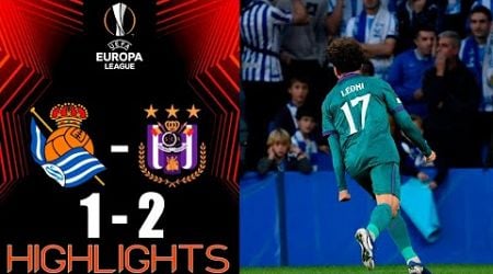 Real Sociedad vs Anderlecht 1-2 Highlights | UEFA Europa League 2024/25