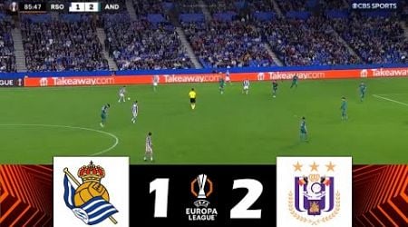 Real Sociedad vs. RSC Anderlecht [1-2] | UEFA Europa League 2024/25 | Match Highlights!