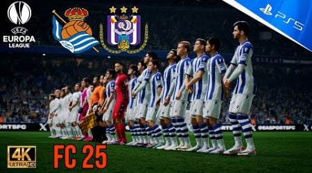 FC 25 | PS5 4K | Real Sociedad vs RSC Anderlecht | UEFA Europa League | Jornada 2