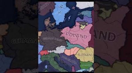 Poland, Czechoslovakia and Lithuania vs Germany in 1936 Hoi4 Timelapse