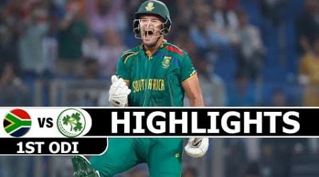 South Africa vs Ireland 1st ODI 2024 Highlights