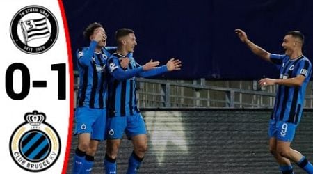 SK Sturm Graz vs Club Brugge (0-1) Christos Tzolis Goal, All Goals and Extended Highlights