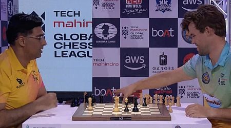 Global Chess League 2024: Viswanathan Anand, Magnus Carlsen settle for a draw as Season 2 kicks off in London