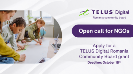 TELUS Digital Romania Foundation opens the registrations for the second grants session of 2024