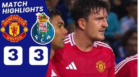 Man United vs Porto (3-3) HIGHLIGHTS | Harry Maguire goal vs Porto, Bruno Fernandes Red Card.