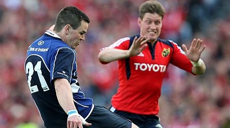 Ronan O'Gara reacts to Johnny Sexton's account of how their fierce rivalry started