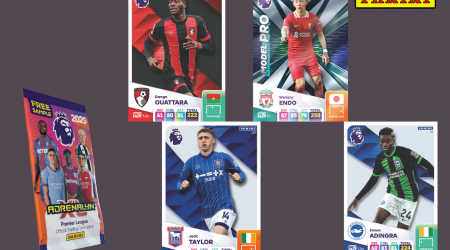 4 FREE Premier League 2024-25 Adrenalyn XL Official Trading Cards from Panini