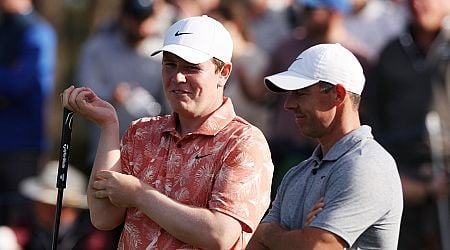 Rory McIlroy draws death stare from Bob MacIntyre as breathtaking drive interrupts Scot's putt at Dunhill Links