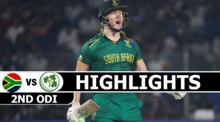 SOUTH AFRICA VS IRELAND 2ND ODI MATCH HIGHLIGHTS 2024 | SA VS IRE