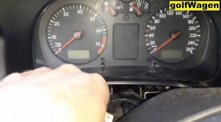 VW Golf 4 Instrument cluster removal