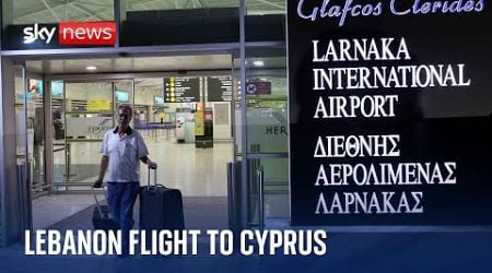 Watch: Plane from Beirut arrives at Larnaca Airport carrying repatriated Cypriot citizens