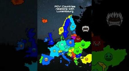 Countries relation with Luxembourg #map#mapper#wanzzofc#shorts