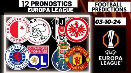 PRONOSTIC FOOT: PRONOSTIC EUROPA LEAGUE // J-2EME ( MAN UNITED, TOTTENHAM, AJAX, LYON, RANGERS )