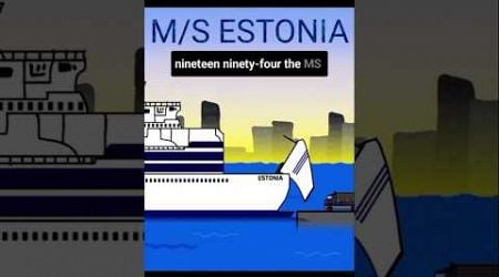 The sinking of the MS Estonia. Flipaclip. #viralshorts #epic