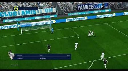 Olimpique Marseille vs Angers in Ligue 1 new season 24 25 in efootball PES 21 Virtuared mod 8.6