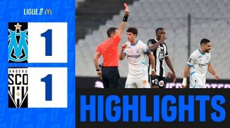 Neal Maupay RED CARD | Marseille vs Angers 1-1 Highlights | Ligue 1 2024-2025